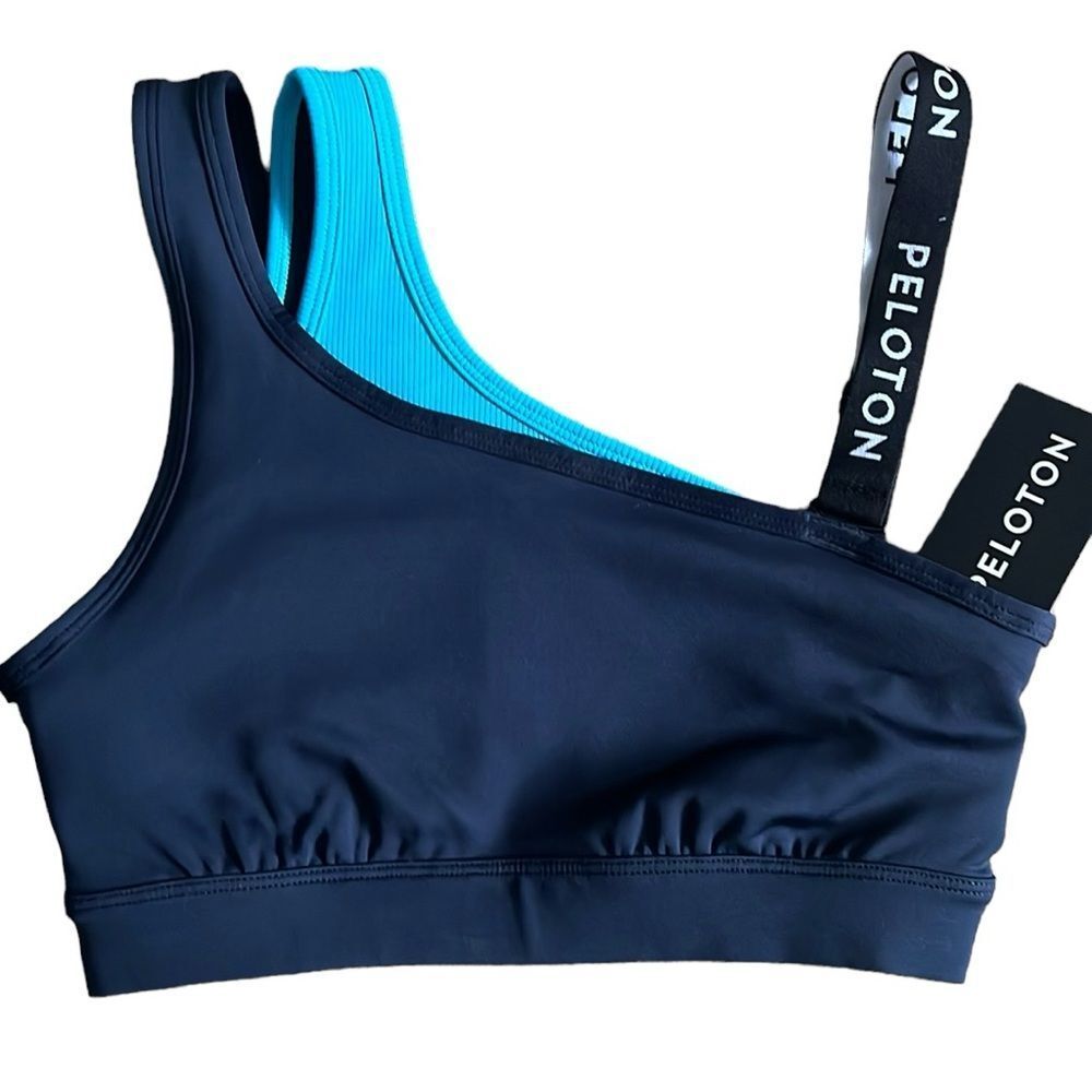 Peloton Push Your Boundaries Double Layer One Shoulder Sports Bra